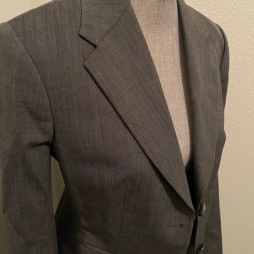 Vintage The Limited Grey “Perfect Travel” Suit Blazer - Sz 4 - Picture 2 of 9